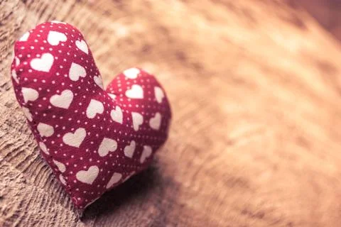 Heart in basket Stock Photos