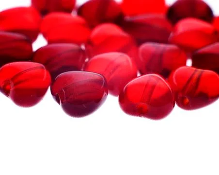 Heart beads Stock Photos