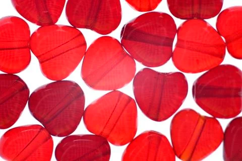 Heart beads Stock Photos