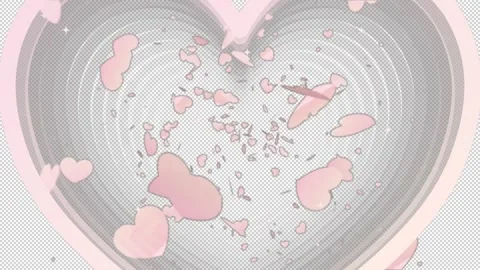 Heart beam effect animation Video stock 146001278