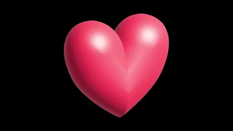Heart Beat 3D on dark background Stock Footage 339314888