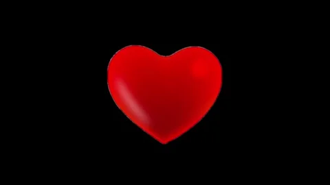 Heart beat on dark background Stock Footage 337424216