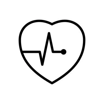 Heart beat icon vector design templates Stock Illustration