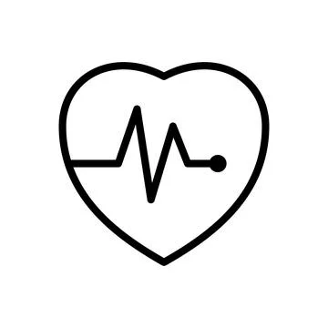 Heart beat icon vector design templates Stock Illustration