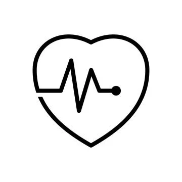 Heart beat icon vector design templates Stock Illustration