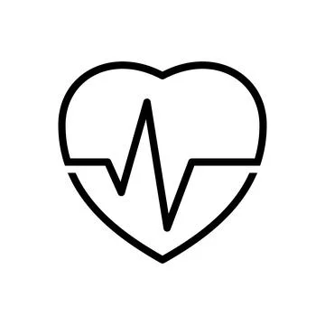 Heart beat icon vector design templates Stock Illustration