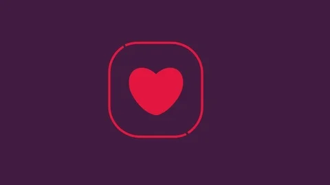 Heart beat motion graphic Stock Footage 90288598