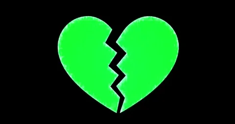 Heart beat pulse effect on black background beating heart sign animation concept Stock Footage 337560132
