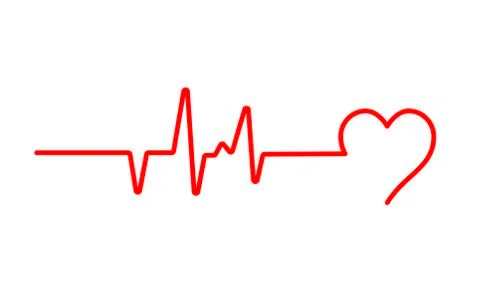 Heart beat pulse flat vector icon for medical apps and websites. Blood pressure Stock Illustration