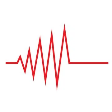 Heart beat pulse logo Stock Illustration