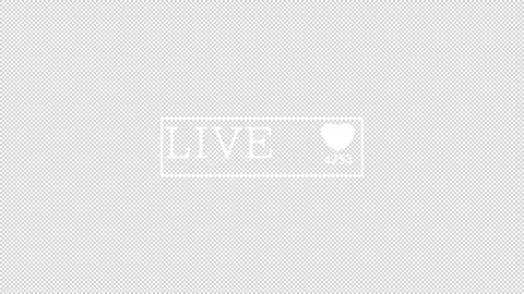 Heart beat streaming Text animation 1080p - 30 fps - Alpha Channel Stock Footage 256200783