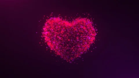 Heart Beating Creative Animation Background Stock Footage 124166283