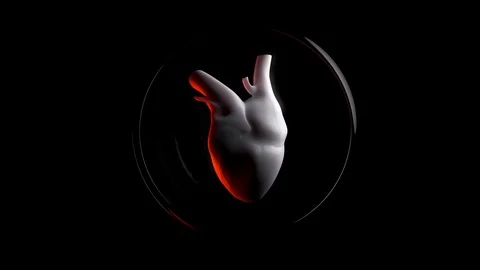 Heart beating ilustrative background Stock Footage