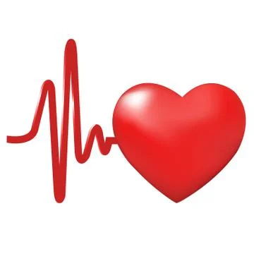 Heart beats Stock Illustration
