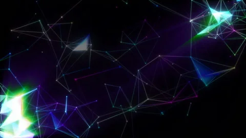 Heart beats of structures. Animated digital background. Place for text. Seamless Stock Footage 100114973