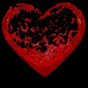 Heart of blood Stock Illustration