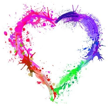 Heart of Blots Stock Illustration