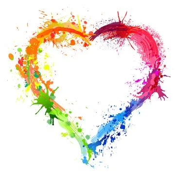 Heart of Blots Stock Illustration