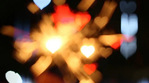 Heart bokeh background Stock Footage 101783139