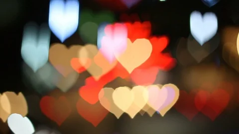 Heart bokeh background Stock Footage 101783142