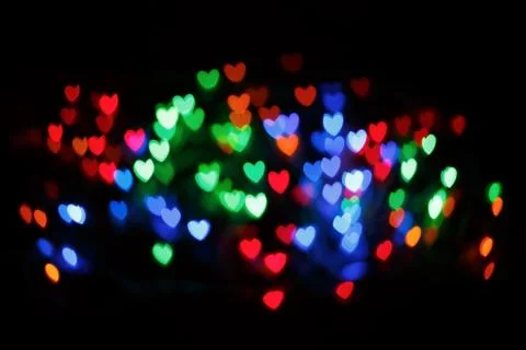 Heart bokeh background Foto stock
