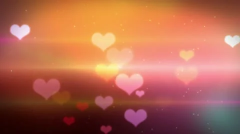 Heart bokeh HD Stock Footage 18191464