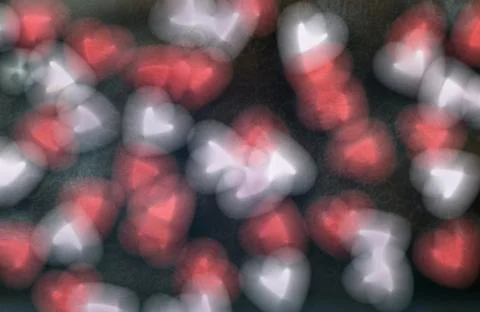 Heart Bokeh Illustrazione stock