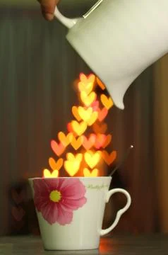 Heart bokeh Stock Photos
