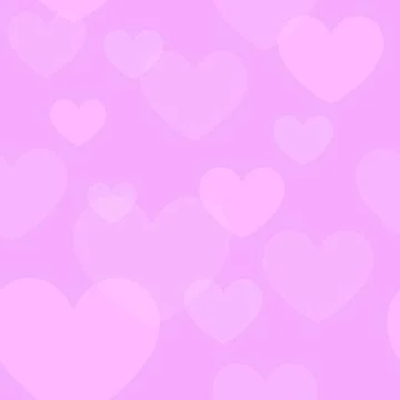 Heart bokeh seamless pattern background pink flat Stock Illustration