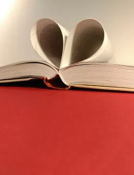 The heart of the book pages. Stock Photos