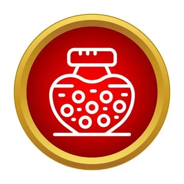 Heart bottle with elixir icon design for love potion Stock Illustration