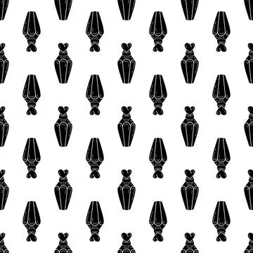 Heart bottle perfume pattern seamless vector Illustration