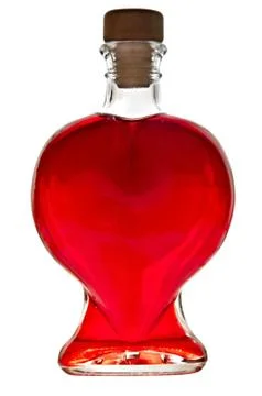 Heart bottle Stock Photos
