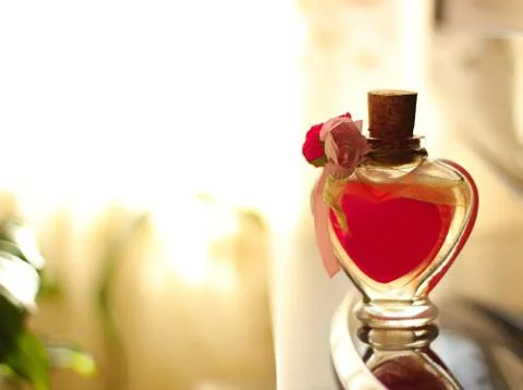 Heart bottle Stock Photos