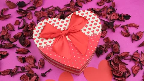 Heart box holiday Stock Footage 262411813