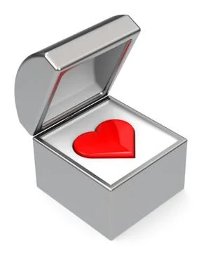 Heart in a box Stock Illustration