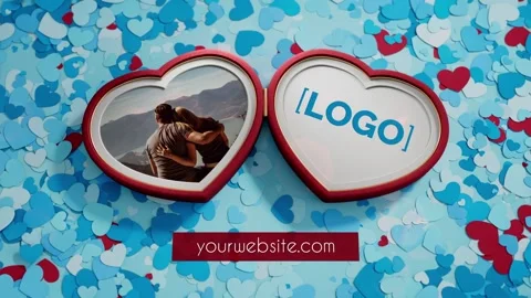 Heart Box Logo Stock After Effects