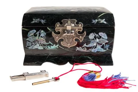 Heart in the box Stock Photos