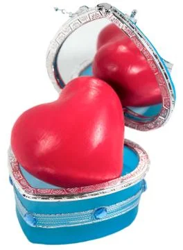 Heart in the box Stock Photos