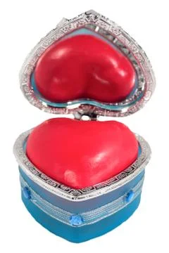 Heart in the box Stock Photos