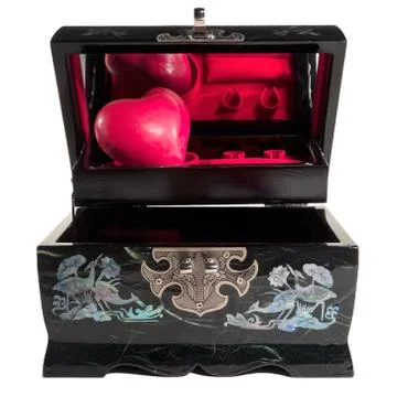 Heart in the box Stock Photos