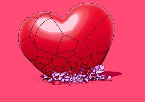 Heart Break Stock Illustration