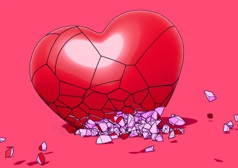 Heart Break Stock Illustration