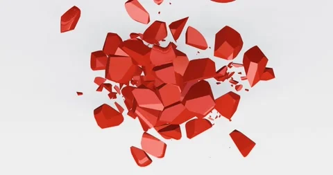 Heart broken for sad concept Stock Footage 218349510