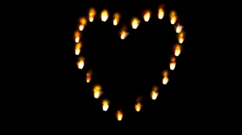 Heart burning Stock Footage 1018506