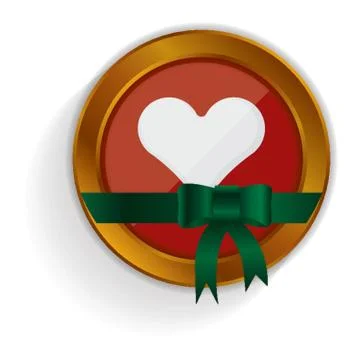 Heart Button Stock-Illustration