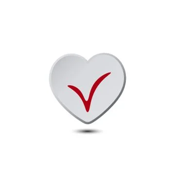 Heart Button illustration Stock Illustration