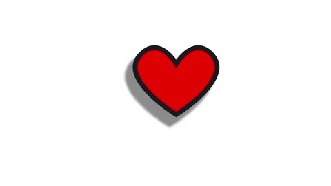 Heart button mouse click animation in 4k quality. Video stock 230082142