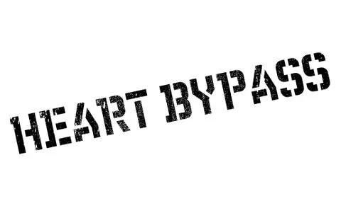 Heart Bypass rubber stamp Stock Illustration