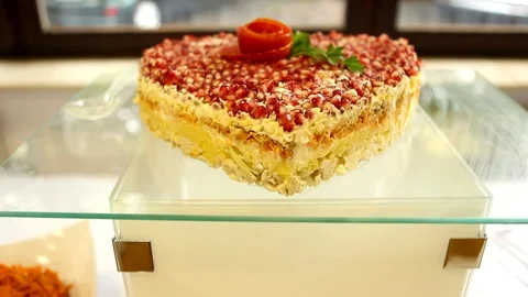 Heart Cake Stock Footage 104345629